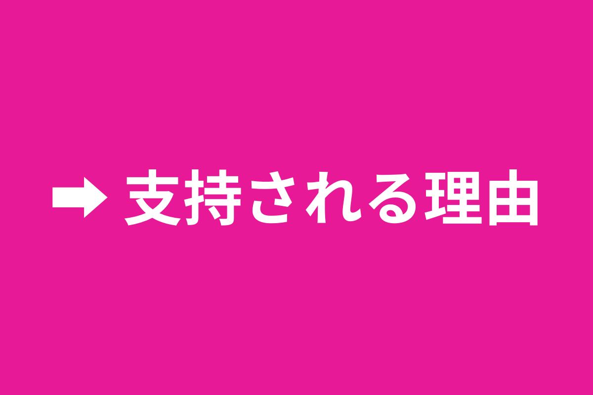 支持される理由